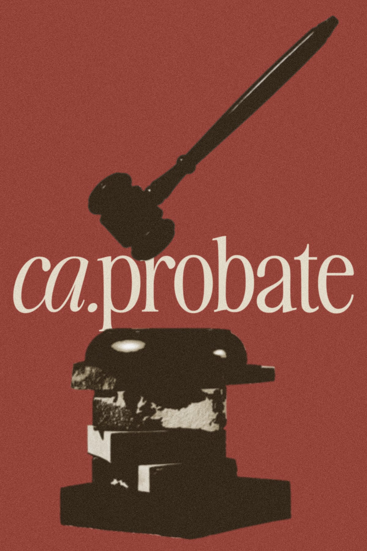 ca.probate brand mark with gavel and stone
